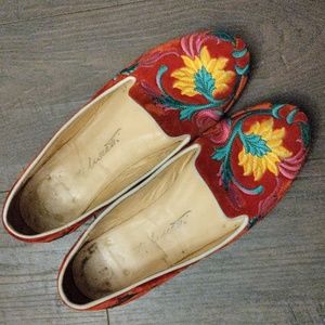 ALBERTO Moretti Arfango Embroidered Loafers